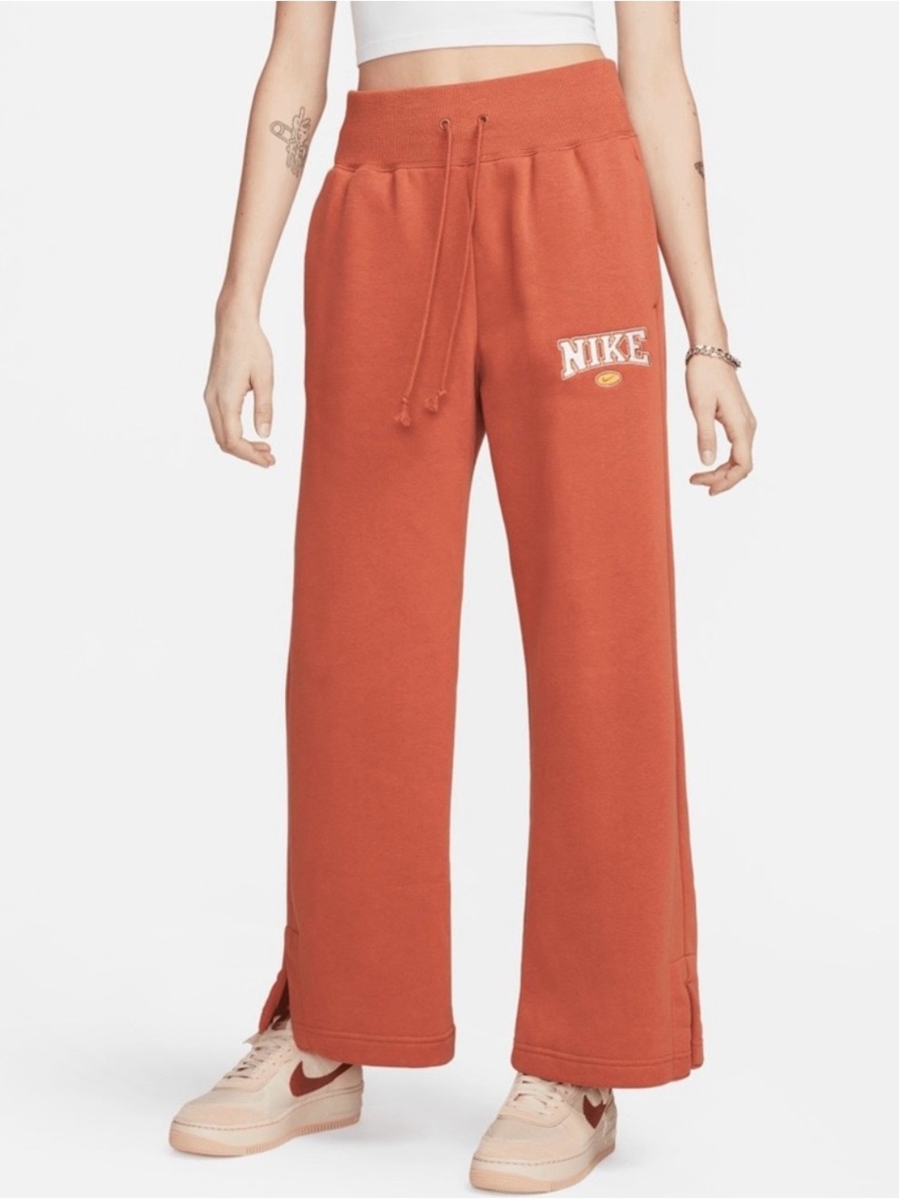 Nike phoenix fleece wide leg sweatpants